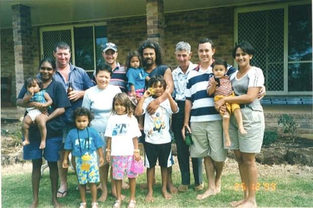 Edward McHugh with his family in 2000.