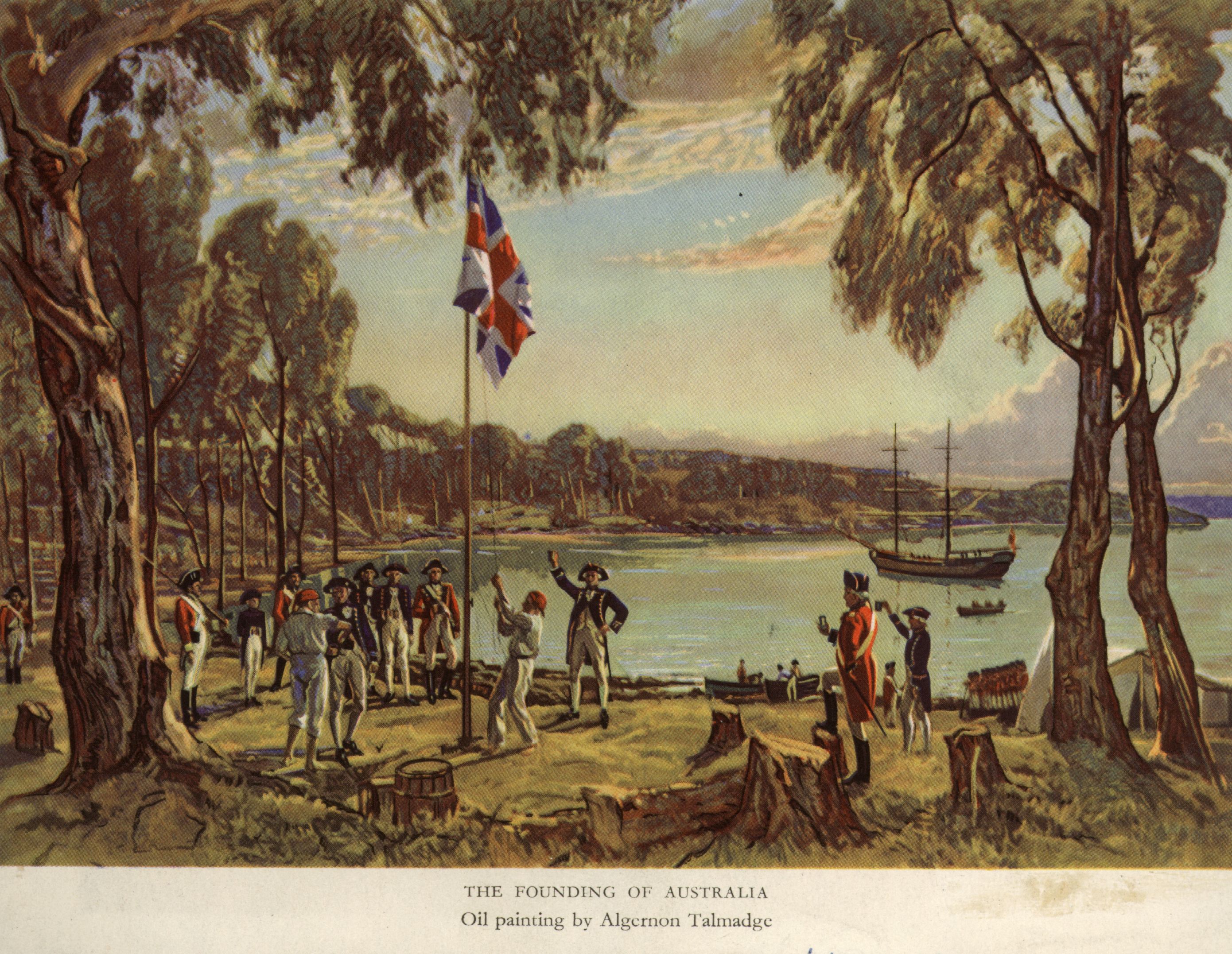 'Founding Of Australia' oil painting by Algernon Talmadge