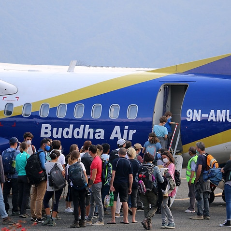 Foreign nationals evacuated from Pokhara to Kathmandu, before being repatriated to their home countries.