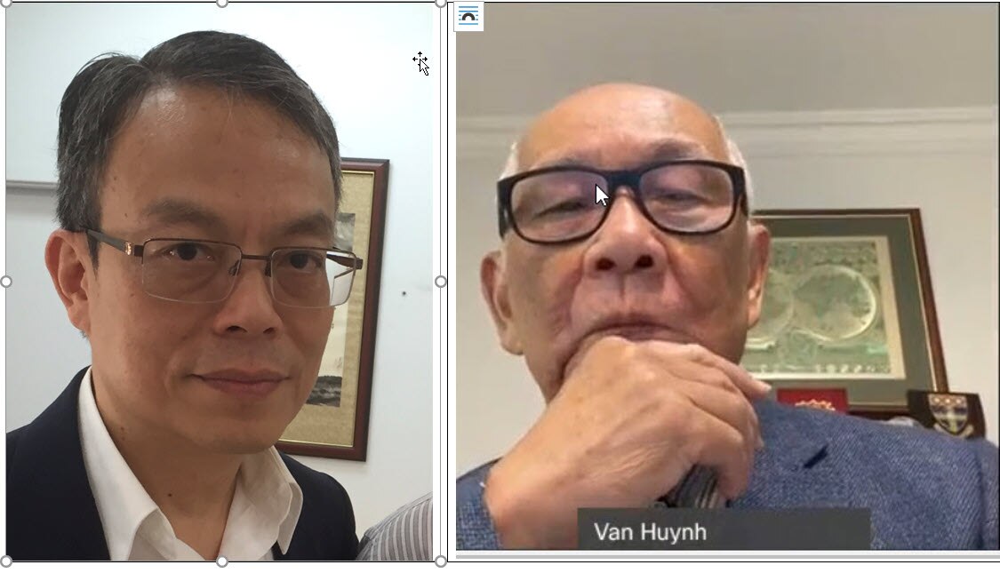 Professor Thanh Tran (left) and Dr Huynh Long Van