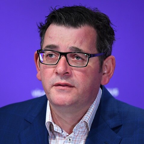 Victorian Premier Daniel Andrews addresses the media during a press conference in Melbourne, Monday, August 17, 2020. Victoria has recorded 282 new coronavirus cases and 25 deaths overnight. (AAP Image/James Ross) NO ARCHIVING