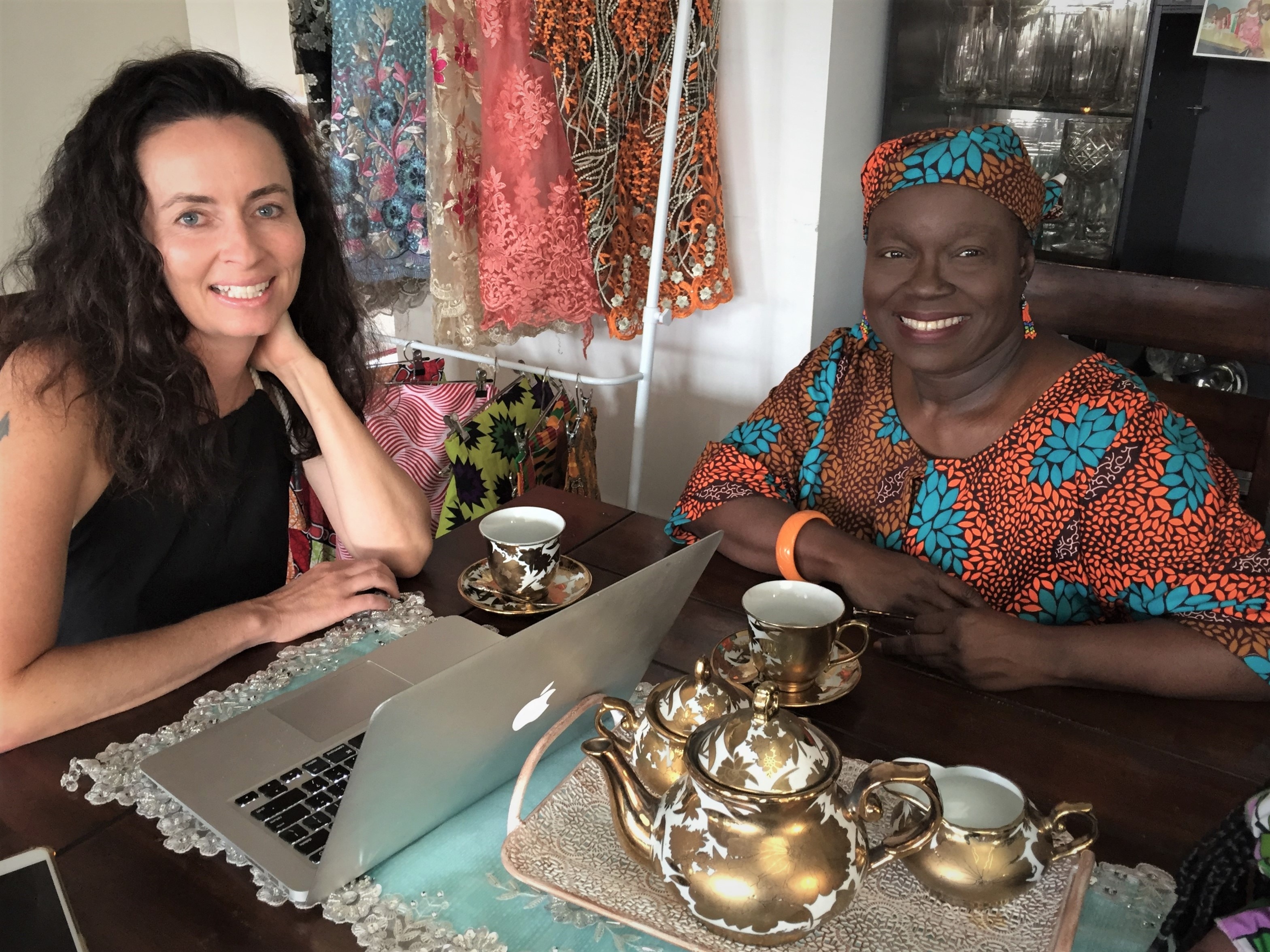 Mandy Richards, founder of Global Sisters, with Florence.