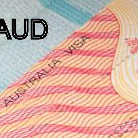 Australian Visa with Fraud Stamped on it