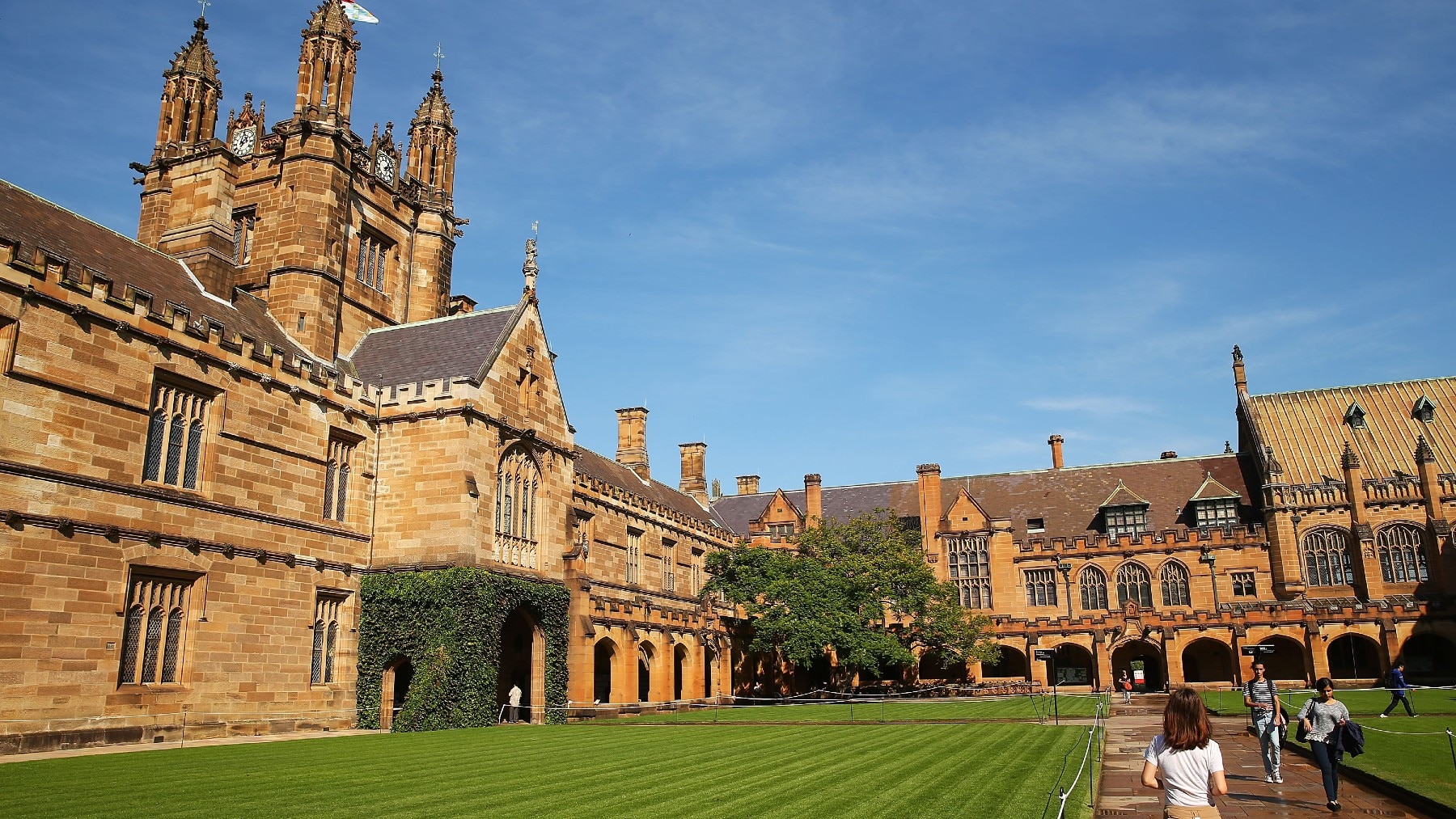 A general view of Sydney University campus  