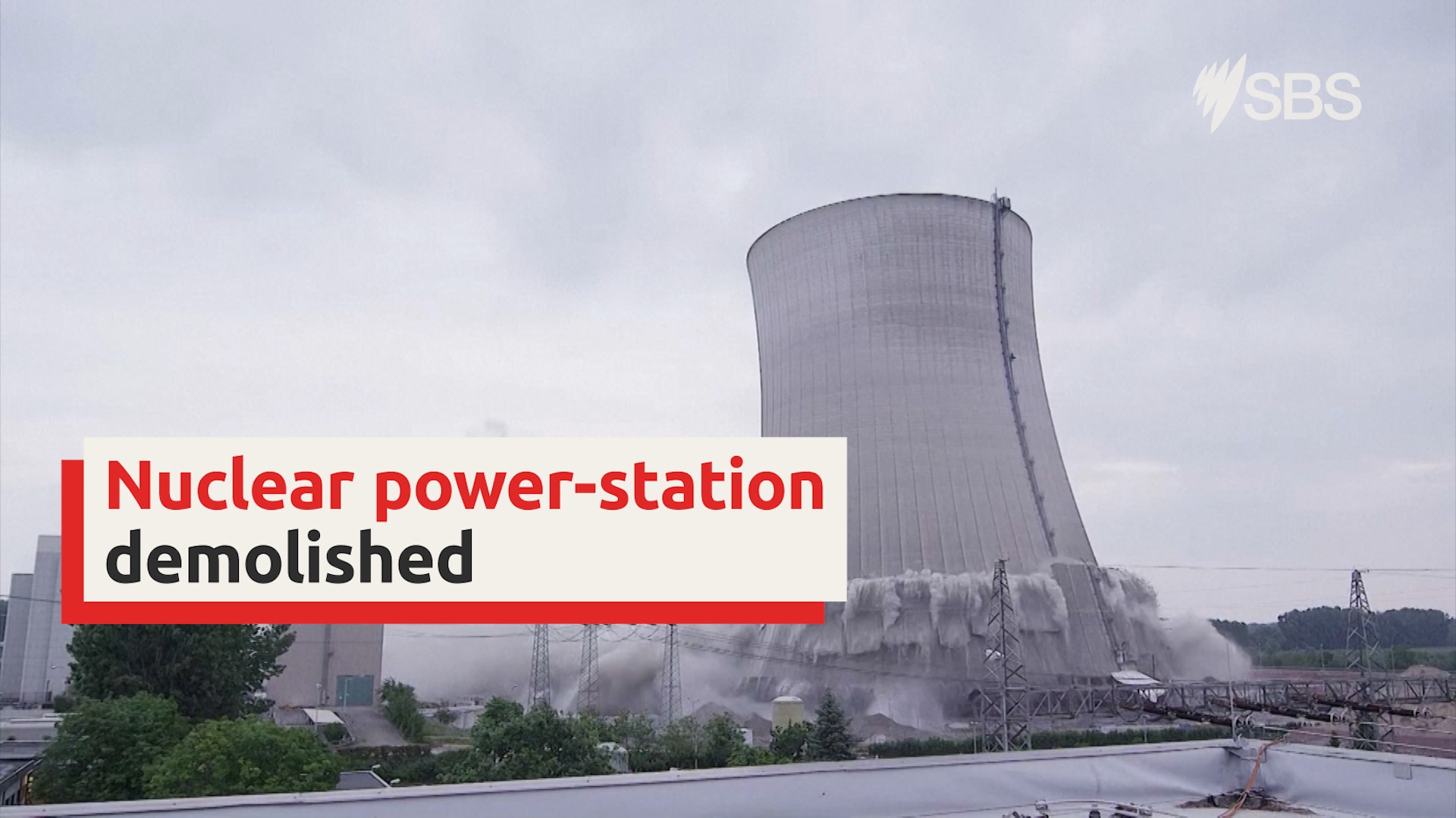 German Nuclear Power Station Demolished In Spectacular Explosion