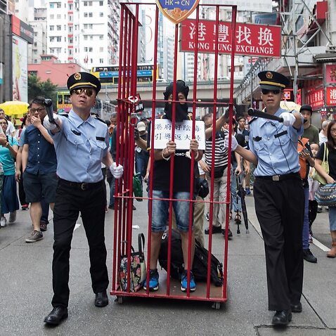 Protest against proposed extradition law in Hong Kong 