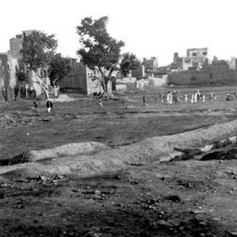 A photo of Jallianwala Bagh days after the massacre of 13 April 1919