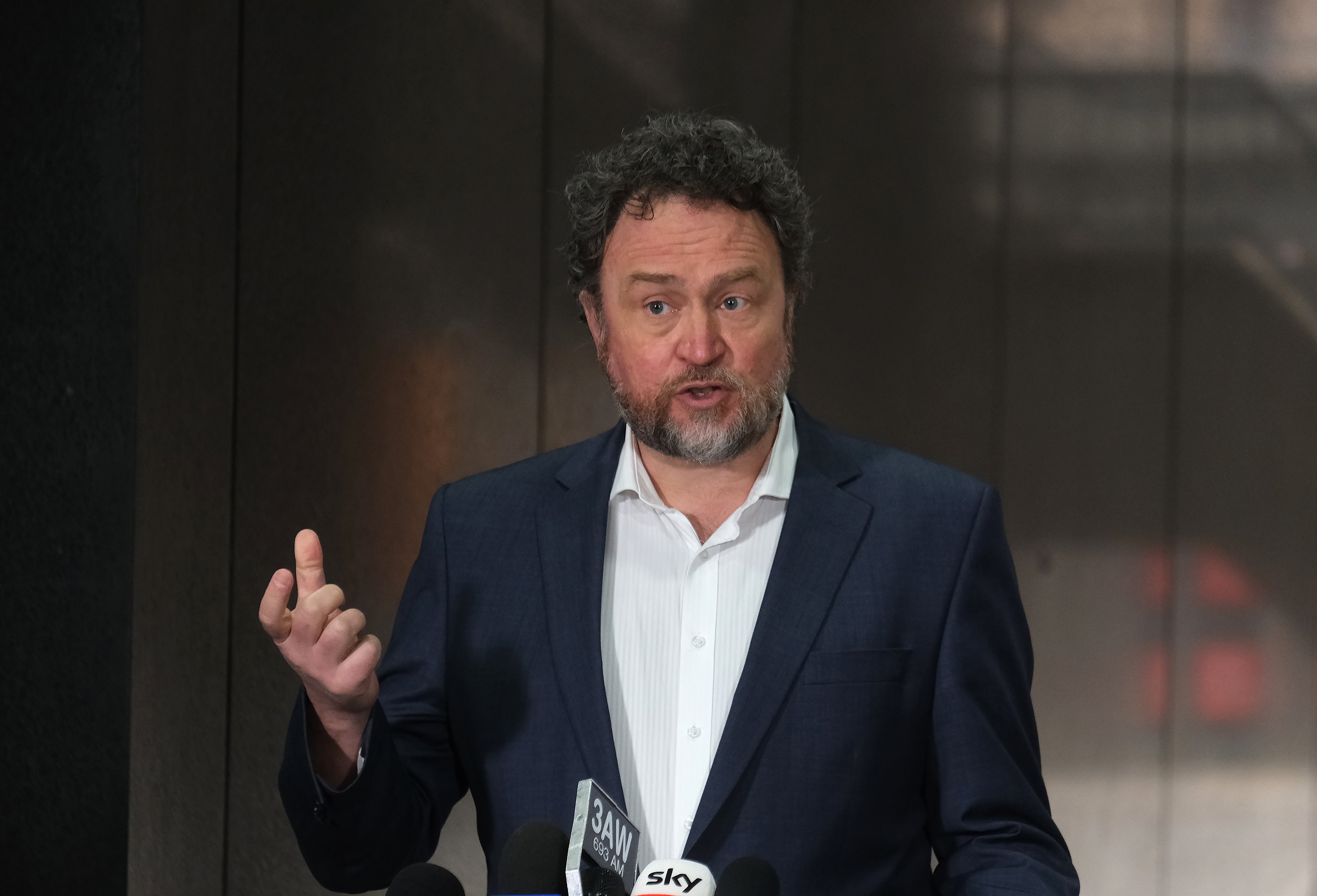 Acting Chief Health Officer Professor Ben Cowie speaks to the media during a press conference in Melbourne, Friday, August 20, 2021. 