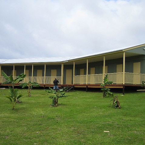 the detention centre accommodation on Nauru