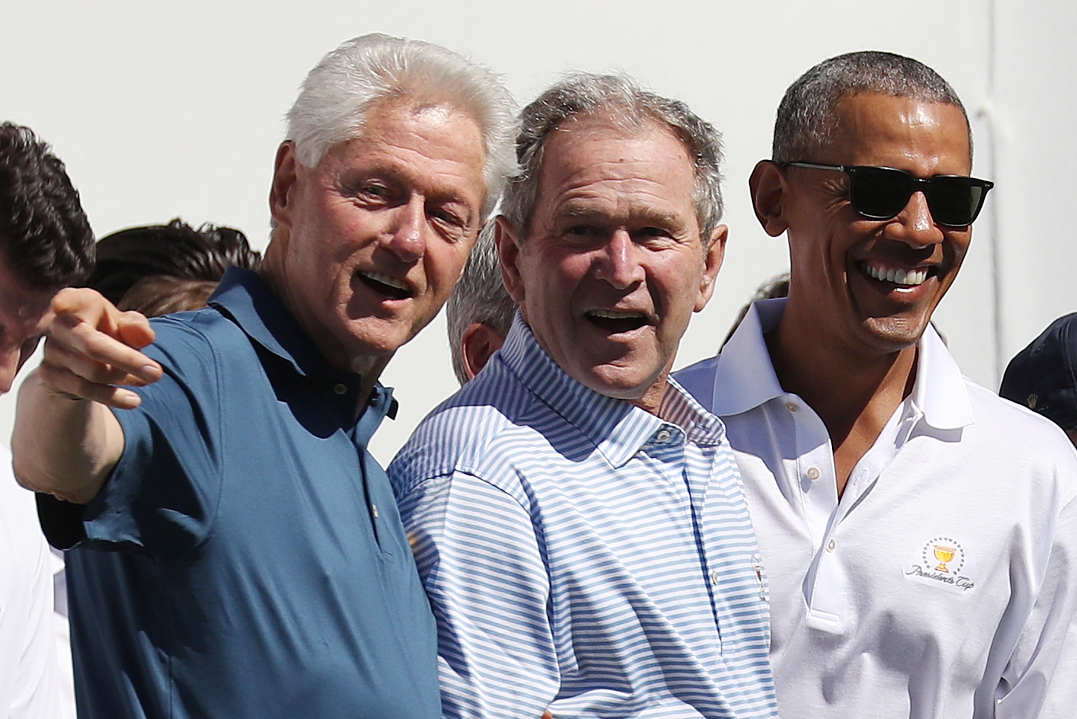 Bill Clinton, George Bush and  Barack Obama