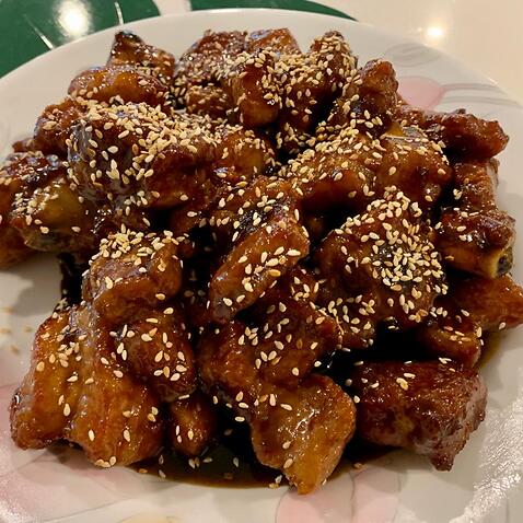 Fried spareribs with Chinkiang vinegar