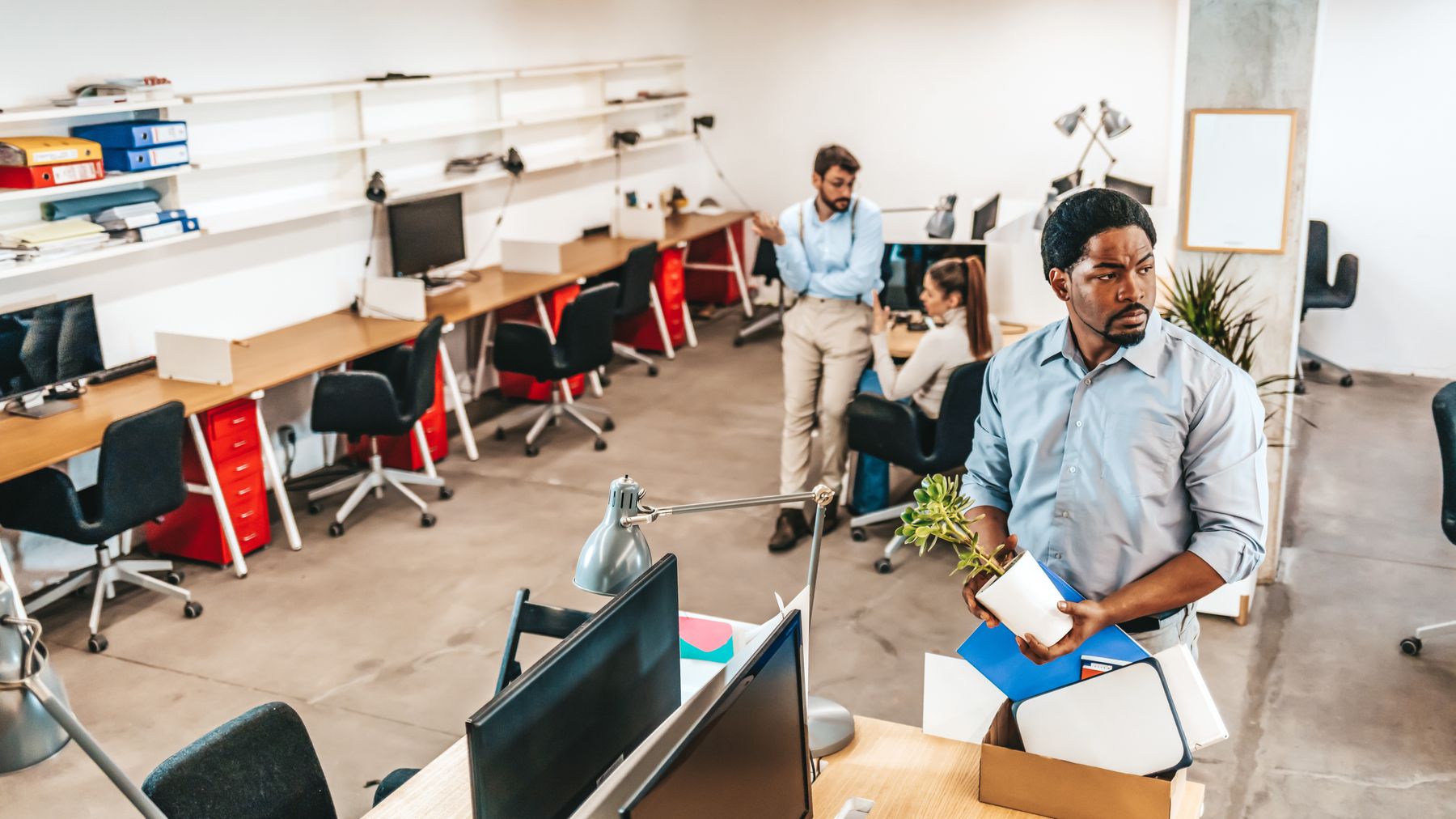 A lot of small business people do not like sacking their staff. Man fired from office