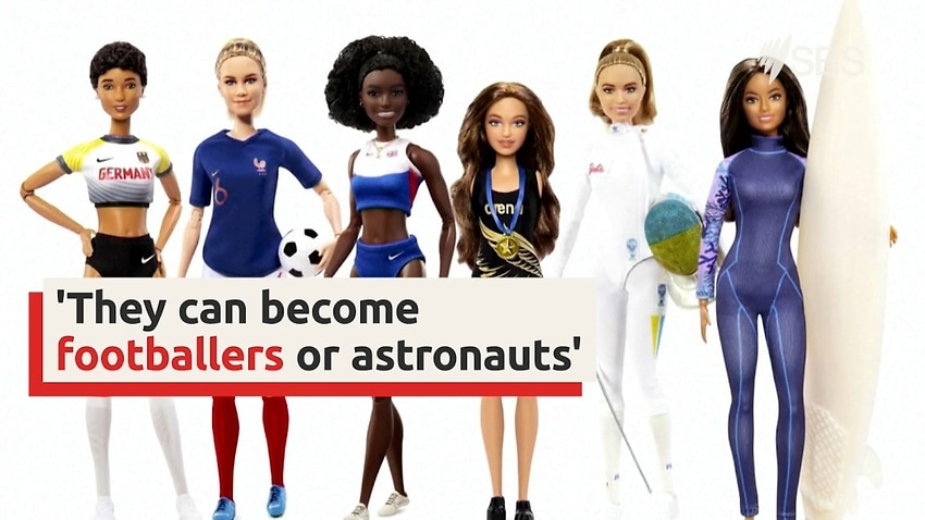Image for read more article 'Female athletes featured in new Barbie doll line'