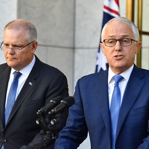 File: Treasurer Scott Morrison and Prime Minister Malcolm Turnbull