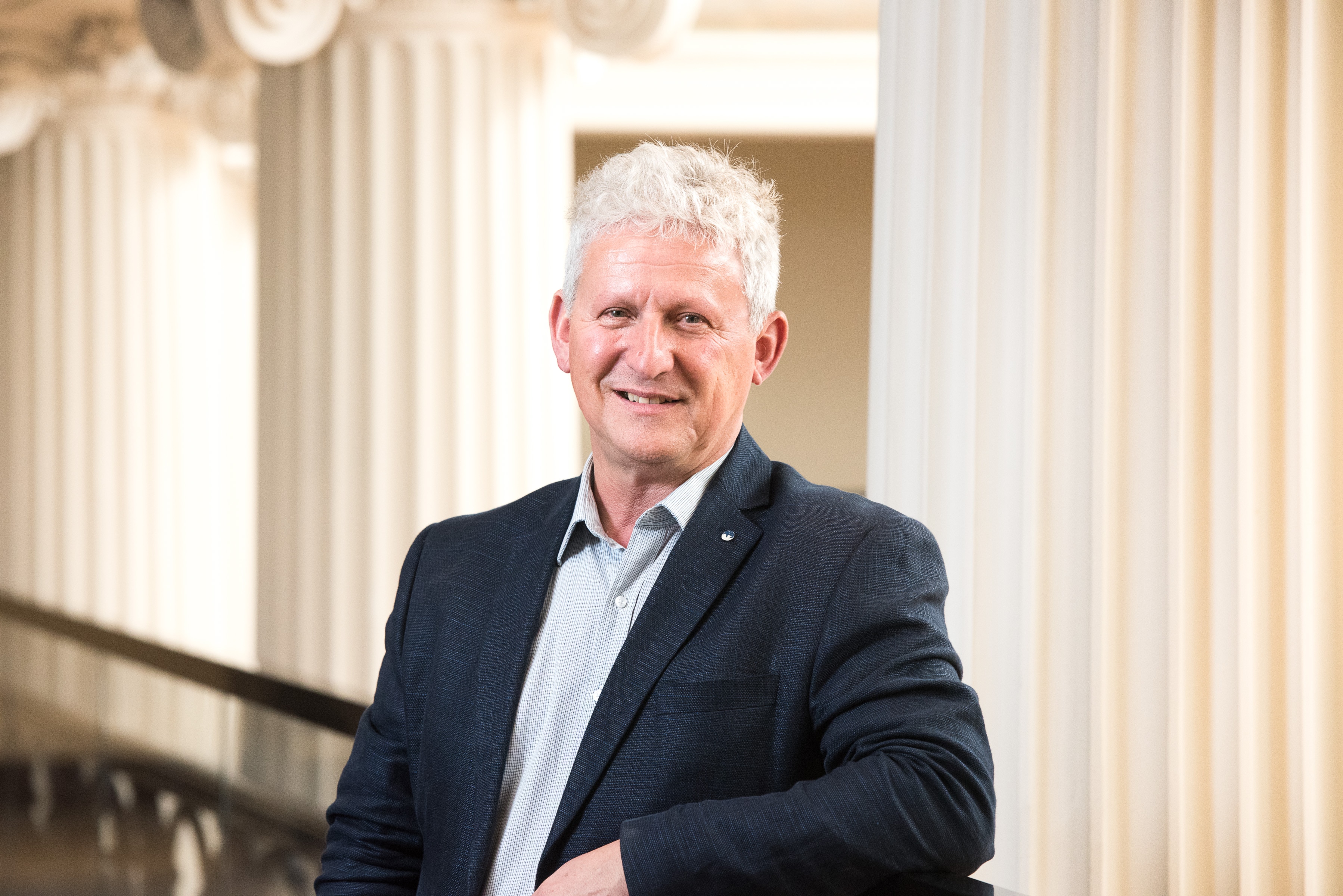 Architect Arthur Andronas at the State Library of Victoria 