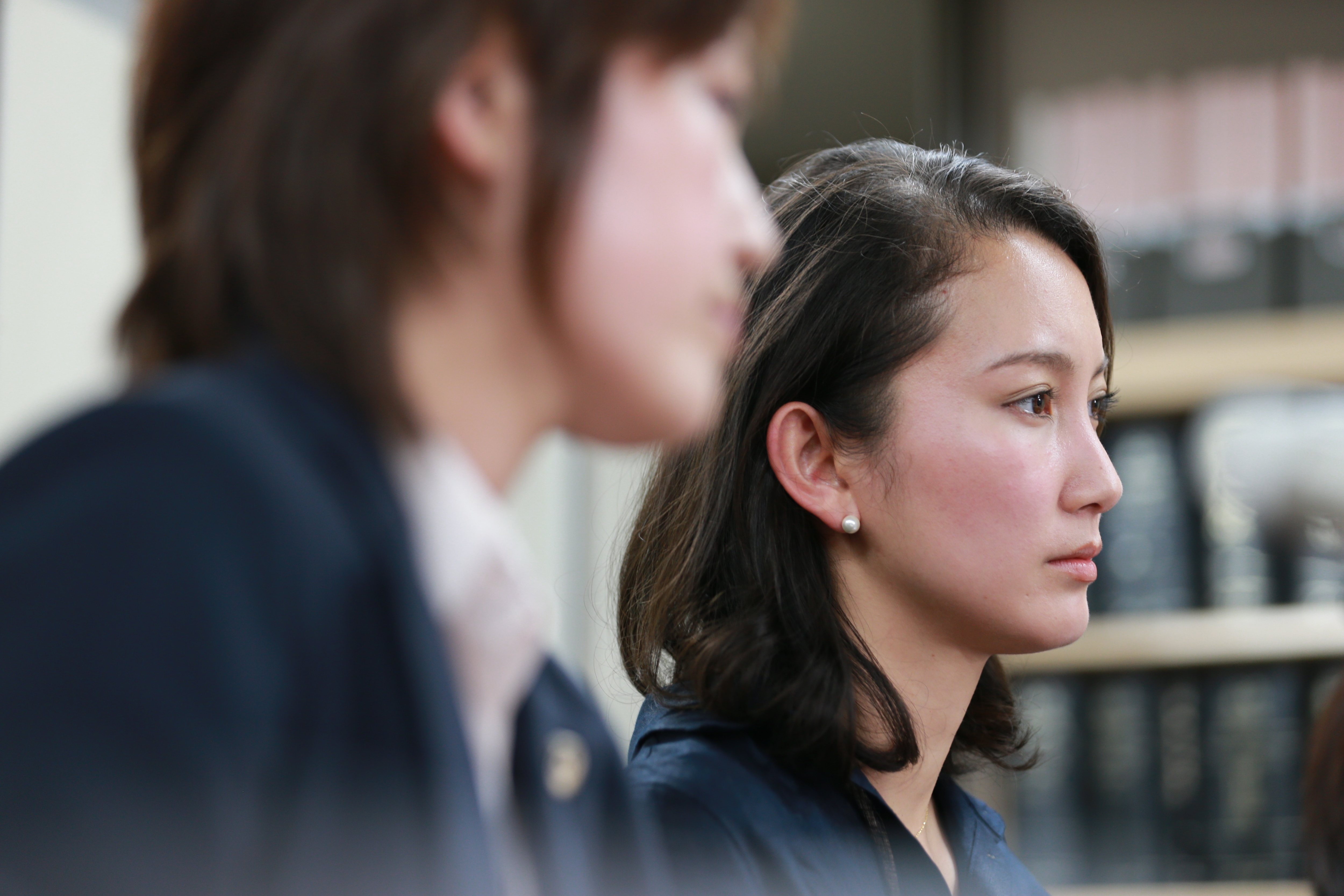 Shiori Ito with her lawyer, at the press conference where she alleged Noriyuki Yamaguchi of raping her. Shiori Ito with her lawyer, at the press conference in which she accused Noriyuki Yamaguchi of raping her