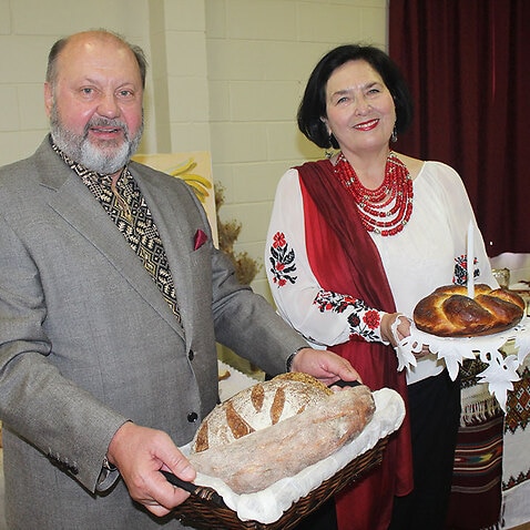 Ambassador Dr Mykola and his wife, Ms Olena Kulinich