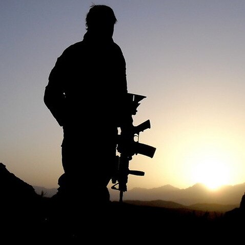 Supplied image obtained Thursday, May 9, 2013, An Australian Special Operations Task Group soldier observing the valley during the Shah Wali Kot Offensive. Afghan National Security Forces (ANSF) partnered with Australian Special Forces from the Special Op