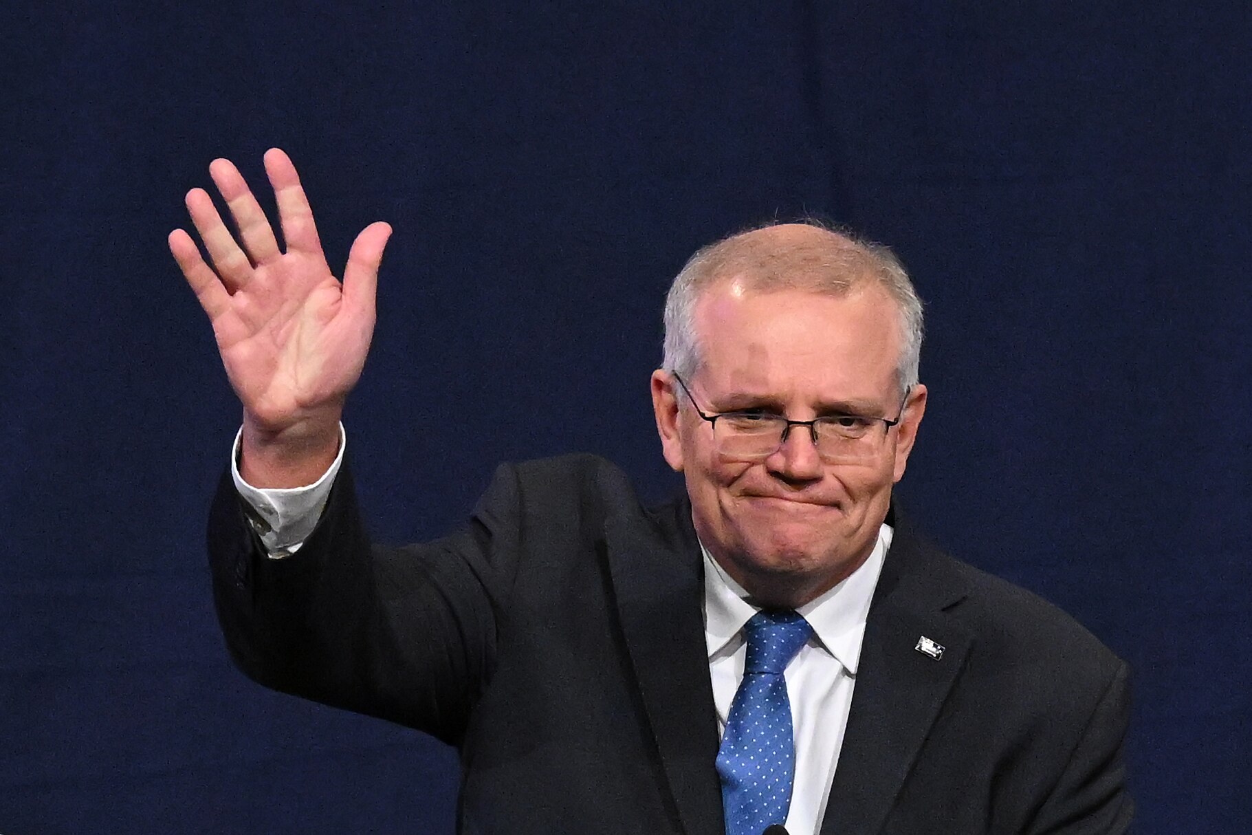 Outgoing Prime Minister Scott Morrison concedes defeat in the 2022 Federal Election, at the Federal Liberal Reception at The Fullerton Hotel, Sydney