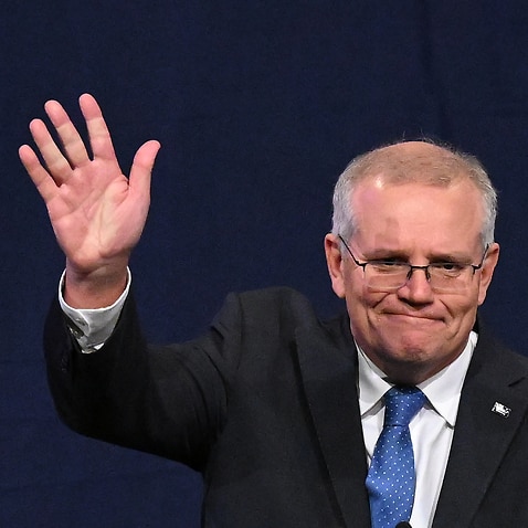 Outgoing Prime Minister Scott Morrison concedes defeat in the 2022 Federal Election, at the Federal Liberal Reception at The Fullerton Hotel, Sydney