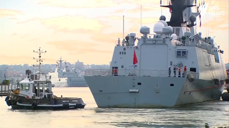 Three Chinese warships make surprise stopover at Sydney's Garden Island on Mon 3 Jun 2019 Three Chinese warships make surprise stopover at Sydney