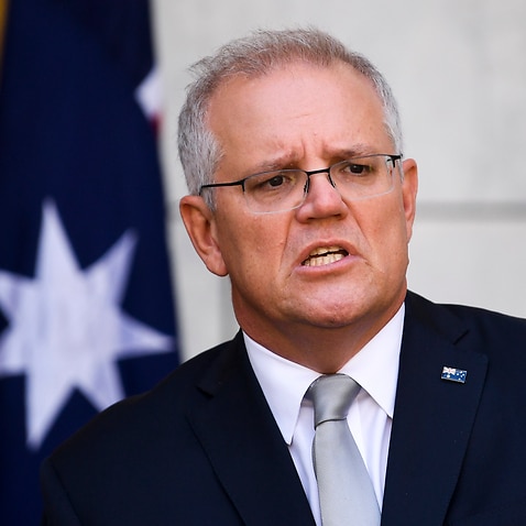 Australian Prime Minister Scott Morrison speaks to the media during a press conference at Parliament House in Canberra, Tuesday, 23 February, 2021.