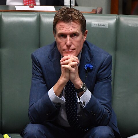 Christian Porter during Question Time in the House of Representatives at Parliament House on June 21, 2021. 