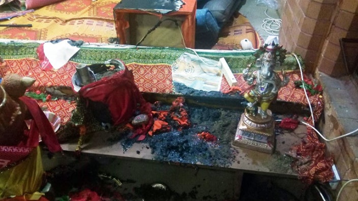 Idols broken at Hindu temple Regent's Park