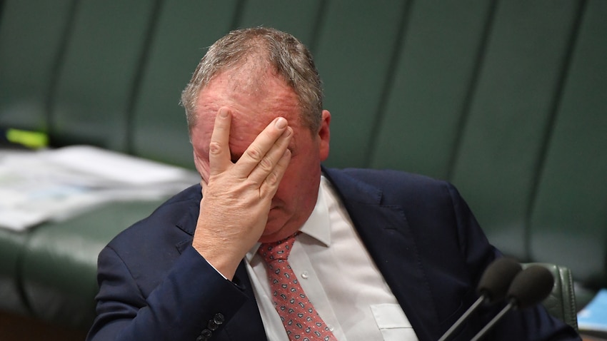 Barnaby Joyce has been fined by police for not wearing a ...