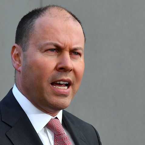 Treasurer Josh Frydenberg at a press conference at Parliament House in Canberra, Monday, July 6, 2020. (AAP Image/Mick Tsikas) NO ARCHIVING