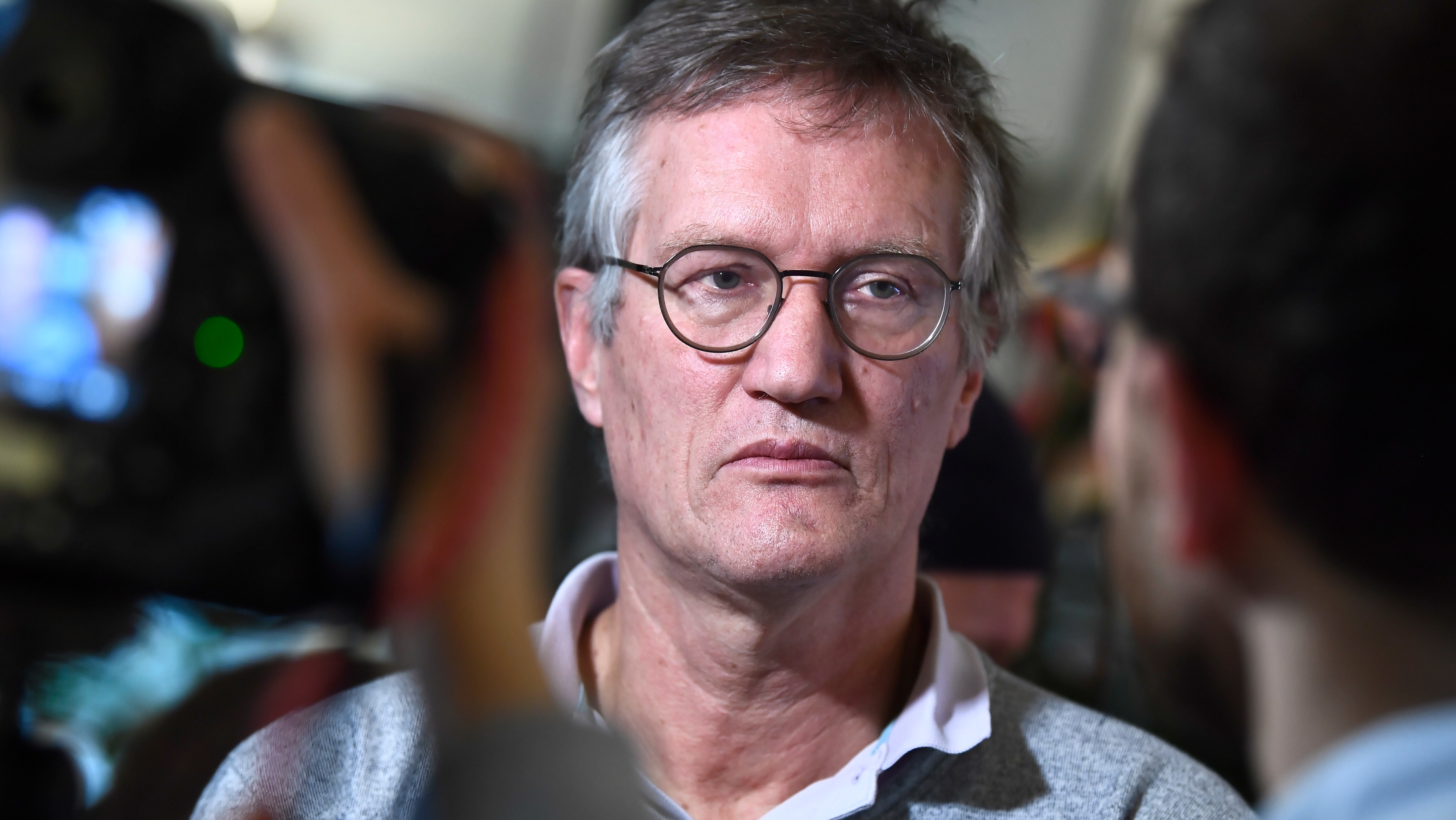 Sweden epidemiologist Anders Tegnell of the Public Health Agency of Sweden talks to journalists during a daily news conference on the coronavirus situation. State epidemiologist Anders Tegnell of the Public Health Agency of Sweden talks to journalists during a daily news conference on the coronavirus situation.