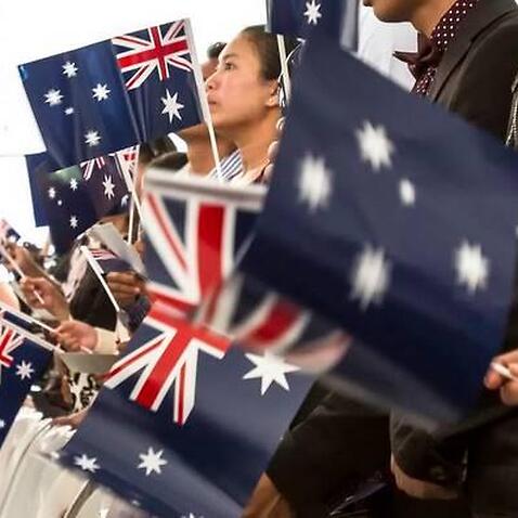 New citizens attending the Australia Day Citizenship ceremony