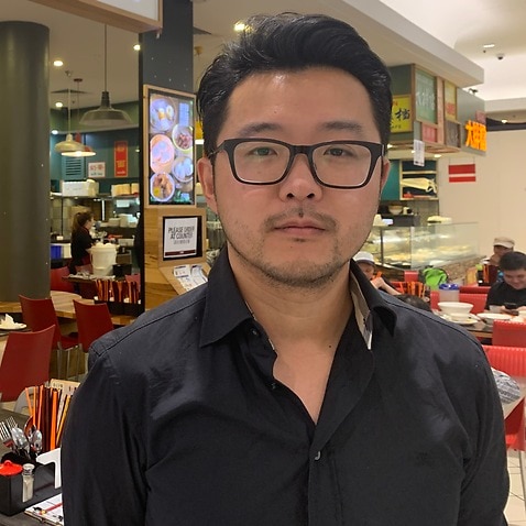 Box Hill restaurant owner Steven Zheng says his business has been down by more than 60 per cent over the past two weeks. 