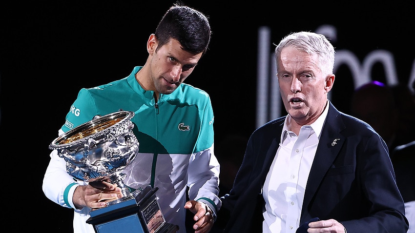 Image for read more article 'Australian Open boss Craig Tiley breaks silence before Novak Djokovic visa hearing'