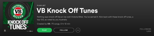 VB Advertisement on Spotify