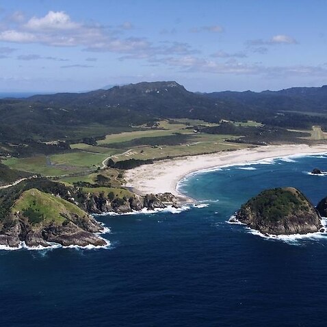 Kaitoke beach on New Zealand's Great Barrier Island