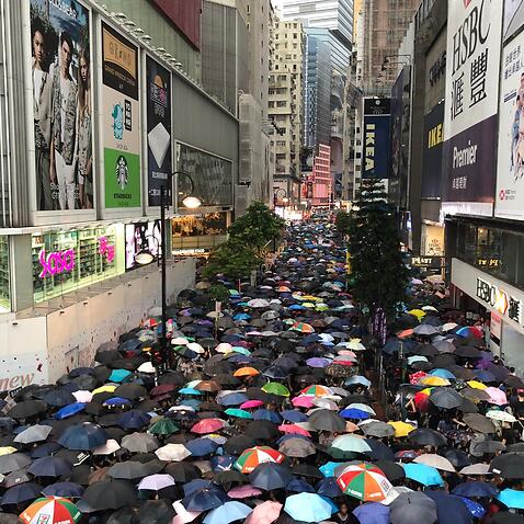 Hong Kong protests: Tens of thousands gather for major rally