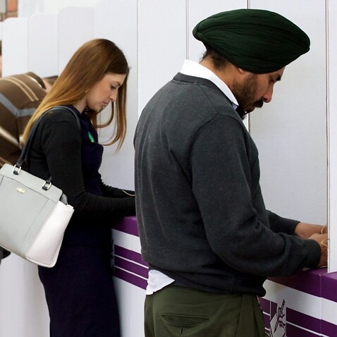 Members of the public casting their vote in Western Australia. (file)