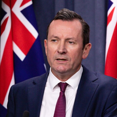 WA Premier Mark McGowan speaks during an announcement in Perth, Monday, 13 December, 2021.
