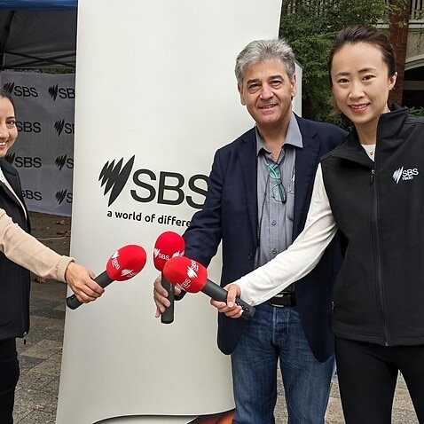 SBS Radio at the 2022 Federal Election Exchange program in Tasmania. 