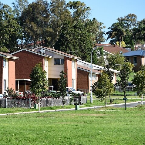 General view of public housing at Rosemeadow in the south west of Sydney, Wednesday, May 6, 2015. (AAP Image/Dan Himbrechts) NO ARCHIVING
