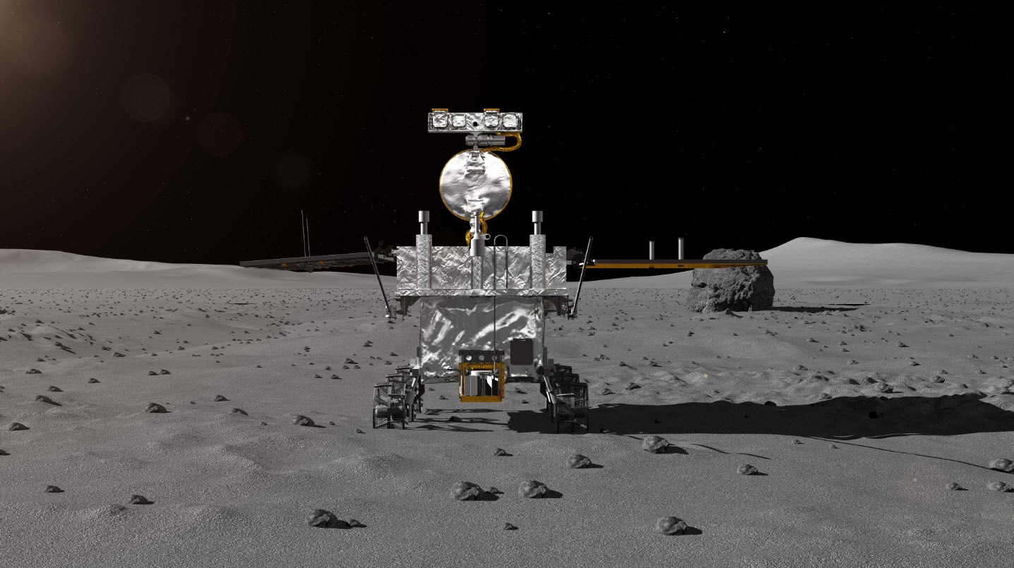An artist impression of the rover for China's Chang'e-4 lunar probe