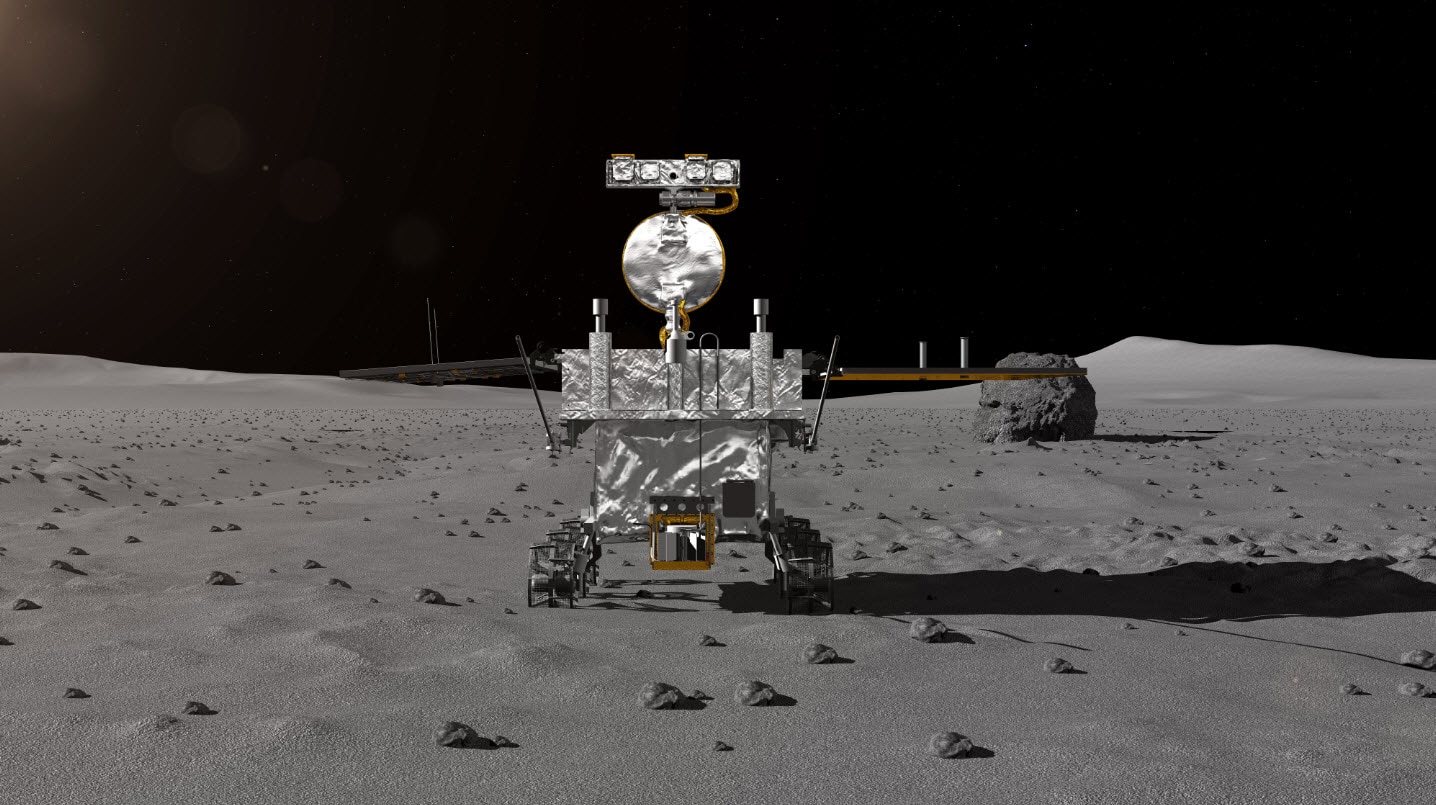 An artist impression of the rover for China's Chang'e-4 lunar probe An artist impression of the rover for China's Chang'e-4 lunar probe
