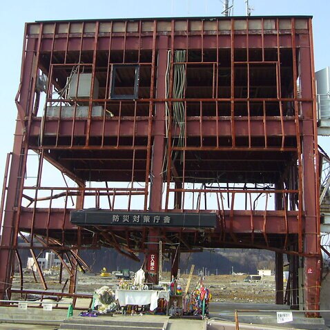 The building was heavily damaged by the tsunami in 2011.  