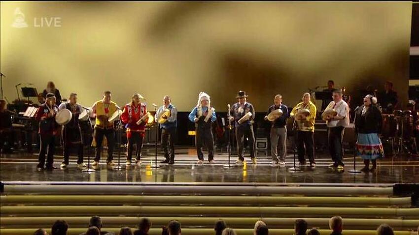 Image for read more article 'Indigenous Powwow group Northern Cree kicks off Grammy Awards'