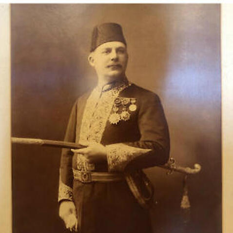 Charles Ryan in Anzac and Ottoman uniform 