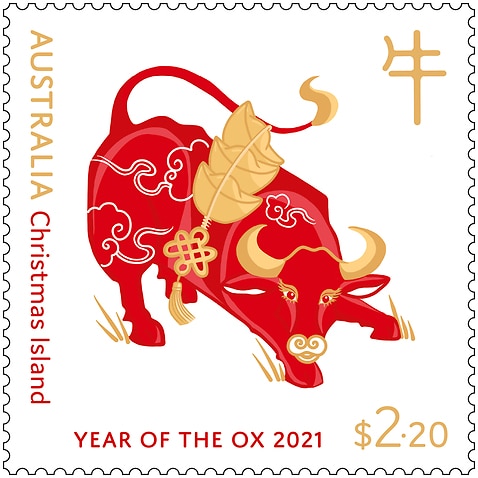 Australia Post released a set of new stamps to celebrate Year of Ox.