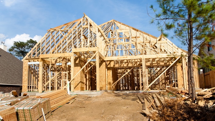 New Home construction in growing subdivision
