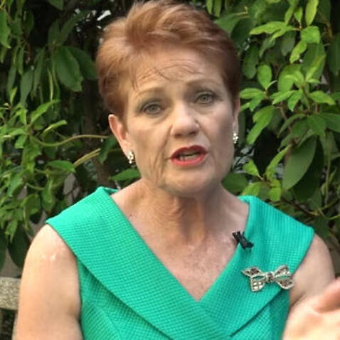 One nation leader Pauline Hanson 