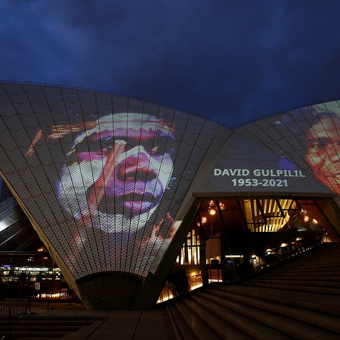 Sydney Opera House Bennelong Sails Illuminated To Celebrate David Gulpilil Ridjimiraril Dalaithngu